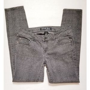 Celebrity Pink Snakeskin Skinny Jeans size 9